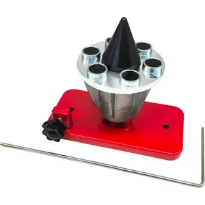 Lawn Mower Blade Balancer,Blade Balancer for Many Types of Mower Blade,Magnetic Wall Mount, 42-047, Red