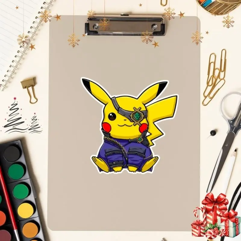 Pikachu Peeker Sticker | Vinyl waterproof sticker | Gift for Game lovers