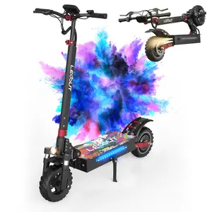 LEOOUT Electric Scooter T88 Adult Model 1500W Motor 31 MPH Speed 40 Miles Range Foldable Commuter Dual Disc Brakes Solid Tires Ideal for Adults