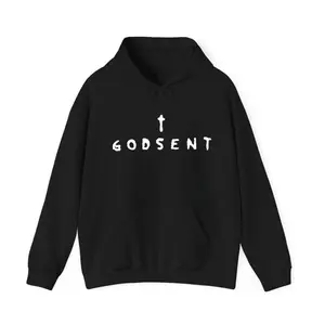Ethel cain preachers daughter godsent logo black heavyweight hooded sweatshirt shirt cotton Menswear Top hoodie Pullover