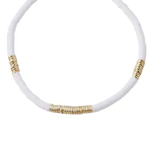 Silicon Ethnic Wristband - White, Comfortable Fit, Adjustable Design, Lightweight and Durable Material