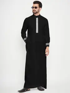 Muslim Middle East Men's Long Robe Outerwear, Traditional Arabic Clothing, Authentic Saudi Thobe, Comfortable and Stylish, Perfect for Daily Wear