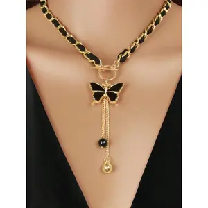 Women's Elegant Butterfly Dainty Pendant Sports Outdoor Accessory Necklace - Fashion Trendy Chain Jewelry, Party & Everyday Wear, Birthday Gift, Summervibes