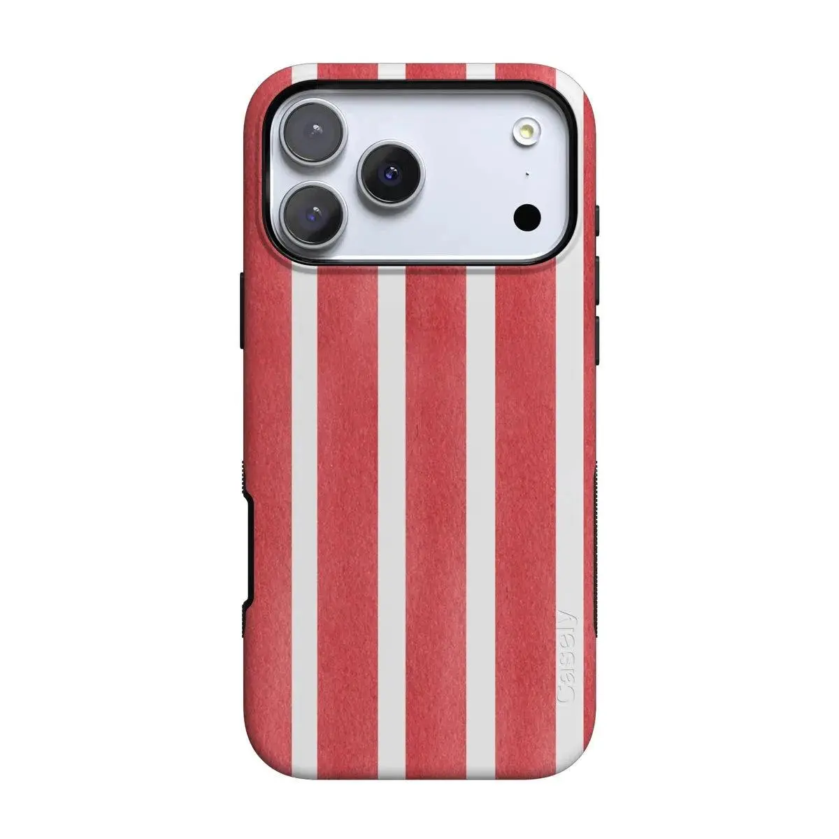 Casely iPhone 17 Pro Case | East Coast Summer | Red Stripes | Bold Protective Design | Compatible with MagSafe