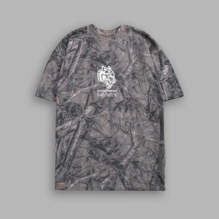 Darc Sport Camo "Wolves Have Your Back" Oversized Tee Darc Sport Camo "Wolves Have Your Back" Oversized Tee