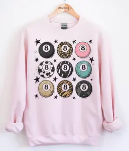 8 Ball Grid Graphic Top