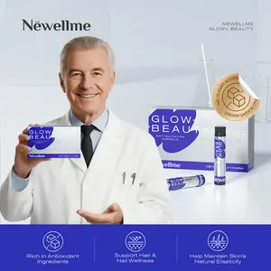 NEWELLME【18,000mg Collagen】Fruit-Flavored Anti-Glycation Oral Liquid*With Hyaluronic Acid+PQQ Reduces Sugar Absorption & Improves Skin Aging/Dullness