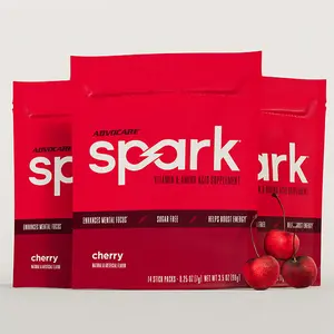 AdvoCare Spark® Energy Drink Mix – 20 Vitamins & Amino Acids for Functional Energy, Focus & Mental Clarity* – Sugar-FreeCherry Flavor – 3 pack bundle 
