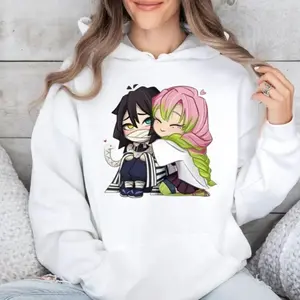 Funny Kanroji Mitsuri, Iguro Obanai T-Shirt, Sweatshirt, Hoodie, Couple Loose Shirt, Demon Slayer Anime Tee, Gift For Fan, Unisex Sweater Pullover Tee, KFS4879
