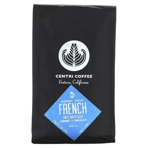Centri Coffee, Organic French, Whole Bean, Decaf, 12 oz (340 g)