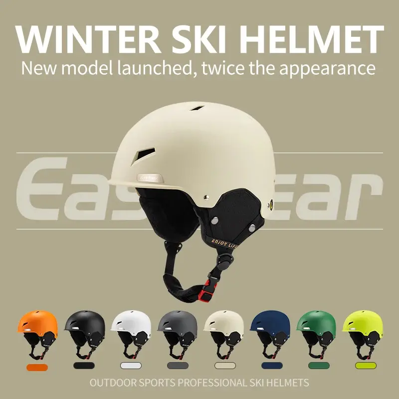 Ski helmet, unisex for adults and suitable for children, lightweight, breathable, collision-resistant and warm, ideal for outdoor skiing.