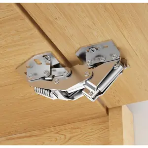 2 Pack 90° RV Cabinet Hinges, Heavy Duty Surface Mount Soft Close Accessories, Fits Face Frame & Frameless, Self Closing No Pre-Drilled Cup Hole for Cabinets, Camper Van, Trailer, Vehicle-Mounted