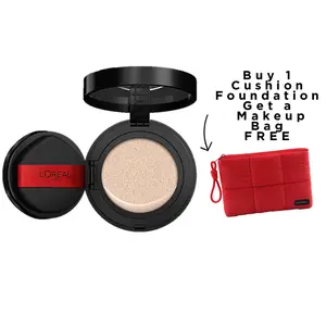 [New & Exclusive]:  Infallible Cushion Foundation, Weightless Buildable Coverage, 24H Longwear, Waterproof & Transfer-Resistant, Safe for all Skin Types,L'Oréal Paris