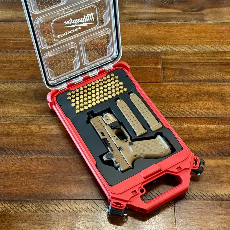 Milwaukee PACKOUT Glock Case Insert | Custom Gun Storage Insert for Milwaukee Packout