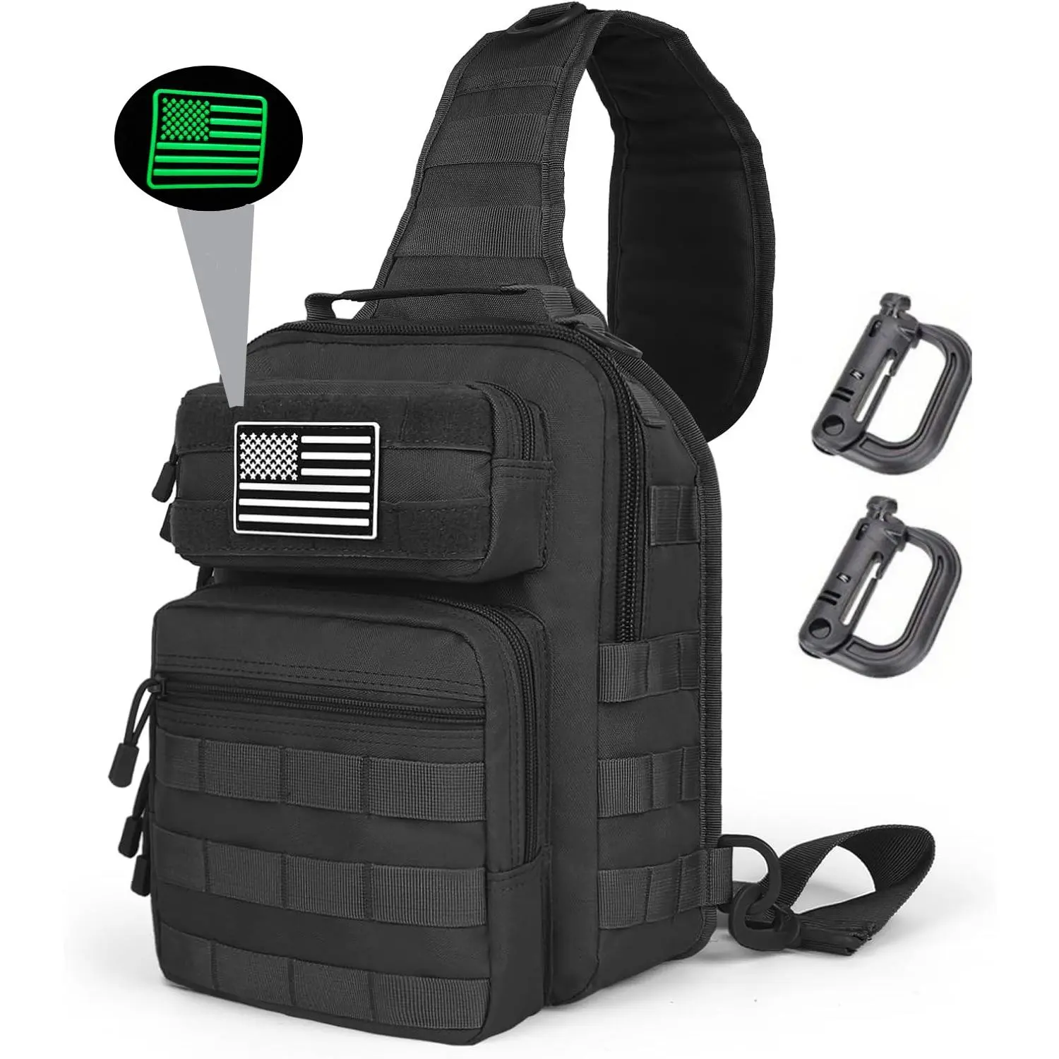 Tactical Sling Bag Backpack Outdoor Rover Shoulder Sling Pack Small EDC Crossbody Chest Bag for Men