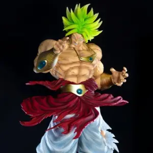 Dragon Ball Broly Figure, Super Saiyan Hair Model, Collectible Action Statue, Anime Merchandise, Perfect Gift for Fans
