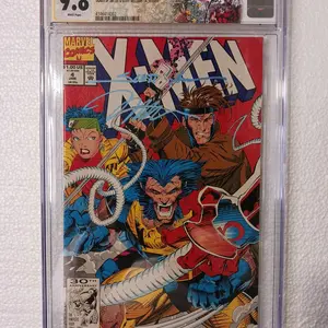 Modern Age Comic: X-Men #4 ~ 1992 ~ CGC 9.8 White pages Signed Jim Lee & Scott Williams with custom label!!