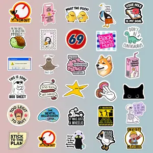 130PCS Viral Meme Stickers Pack: Wacky, Funny & Snarky – Waterproof Vinyl for Laptops, Bottles & More | No Duplicates!