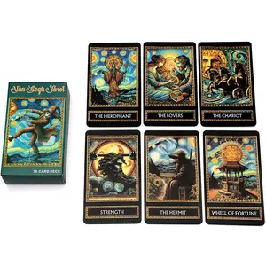 Van Gogh Tarot 78 Card Deck Board Games Illustration Divination Wisdom Oracle Cards Party Desktop Toy Entertainment Leisure