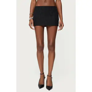 Edikted Women's Maeve Pinstripe Mini Skort - Multicolor