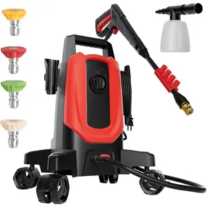 Washer with 4 Quick-Connect Nozzles,  Cannon for Easy Replacement, High- Cleaning of , Fences, Driveways