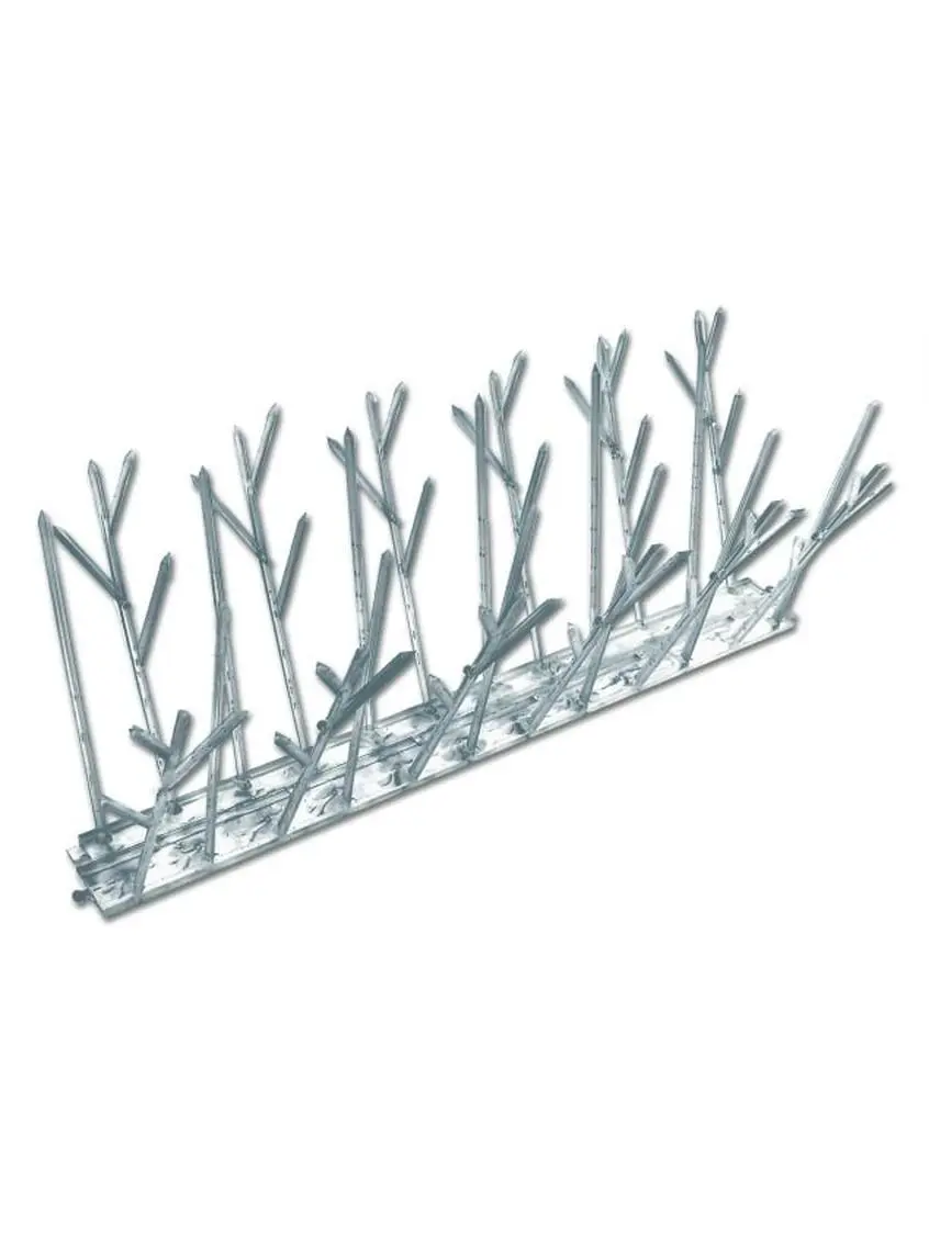 Bird-X Inc. SP-50 Outdoor Plastic Straight Spikes, 50ft Length Deter Birds Solution (Regular)
