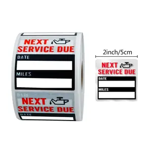100 Sheets Roll Car Oil Change Repair Reminder Window Stickers, Automotive, Self-Adhesive Labels for Easy Maintenance Tracking, Durable Car Supplies