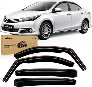 Nilight in Channel Rain Guards for Toyota Corolla 2020 2021 2022 2023 2024 2025 Sedan Original Window Deflectors, Vent Window Visors-4PCS Car Accessories Cover Vehicle, Auto Accessories