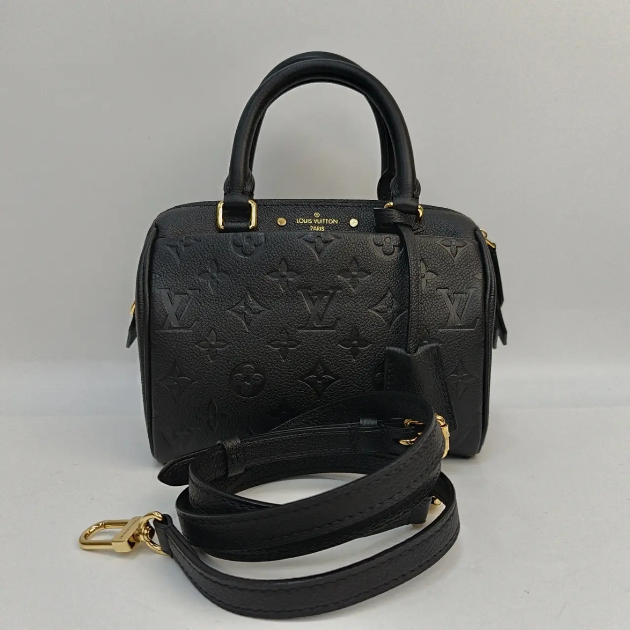 Pre-owned Louis Vuitton leather Crossbody Bags Speedy Bandouliere 20 Monogram Empreinte 【SENZA 1】