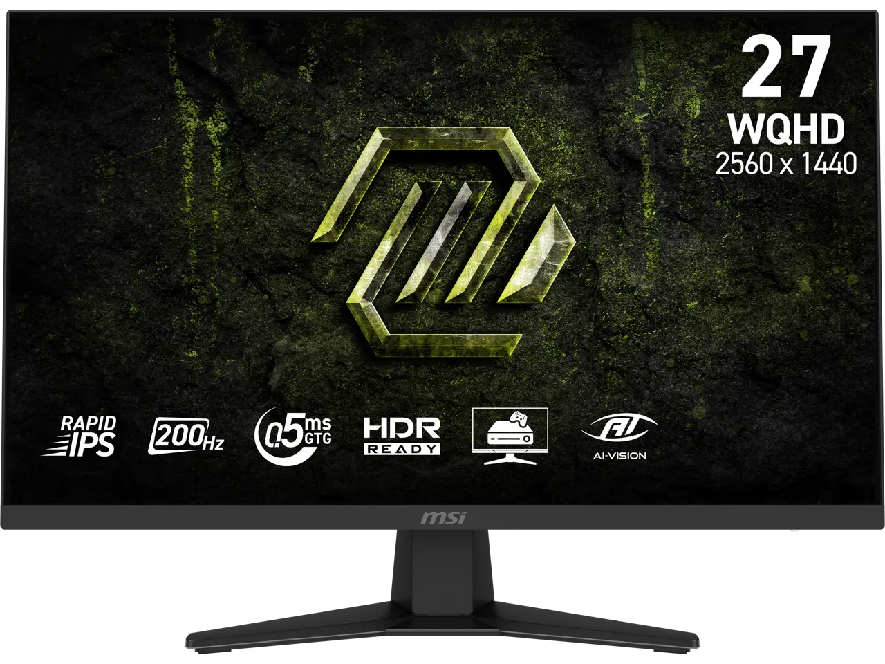 MSI 27 inch WQHD 2K 1440P 200Hz IPS AMD FreeSync Premium & G-Sync Compatible Gaming Computer Monitor MAG 274QF E20