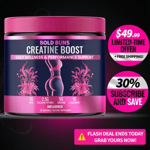 Bold Buns Creatine for Women – Build Strength, Support Skin Glow & Hair Heath, Recover Faster | 30 Servings