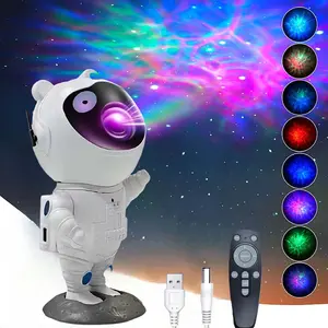 Astronaut Galaxy Projector Space Star Projector Night Light 360° Adjustable Cute Color Changing Led for Bedroom Home Kids Room Decor