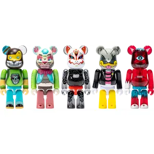 DesignerCon Artist Series 6 BEARBRICK 100% Collectible Set Featuring Ron English Matt Gondek Scott Toleson