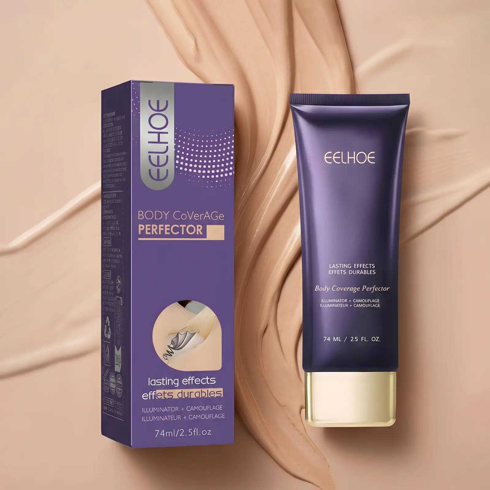 Full Opaque Cover Concealer & Foundation, Waterproof Body Perfector with Invisible Blend for Tattoos, Scars & Uneven Skin Tone - For Sensitive & All Skin Types, Water Proof, Gentle, Foundation Routine