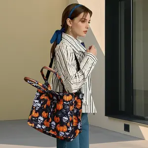 RIVERICH Fashionable Plants Pattern Tote Bag, Casual Versatile Shoulder Bag for Women, Trendy All-Match Commuter Bag for Daily Use, Casual Commuter tote bag with compartments Purse Creative poppies peonies bag