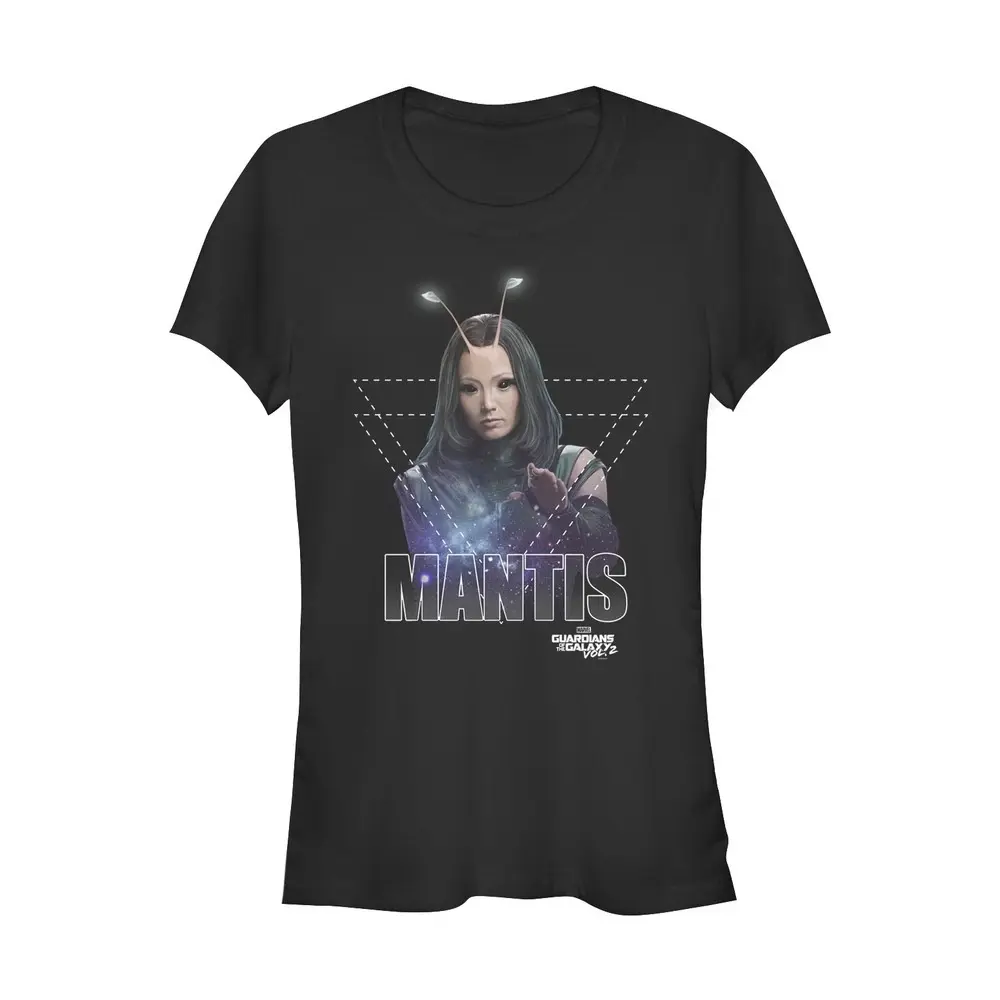 Juniors Womens Marvel Guardians of the Galaxy Vol. 2 Mantis Triangle T-Shirt