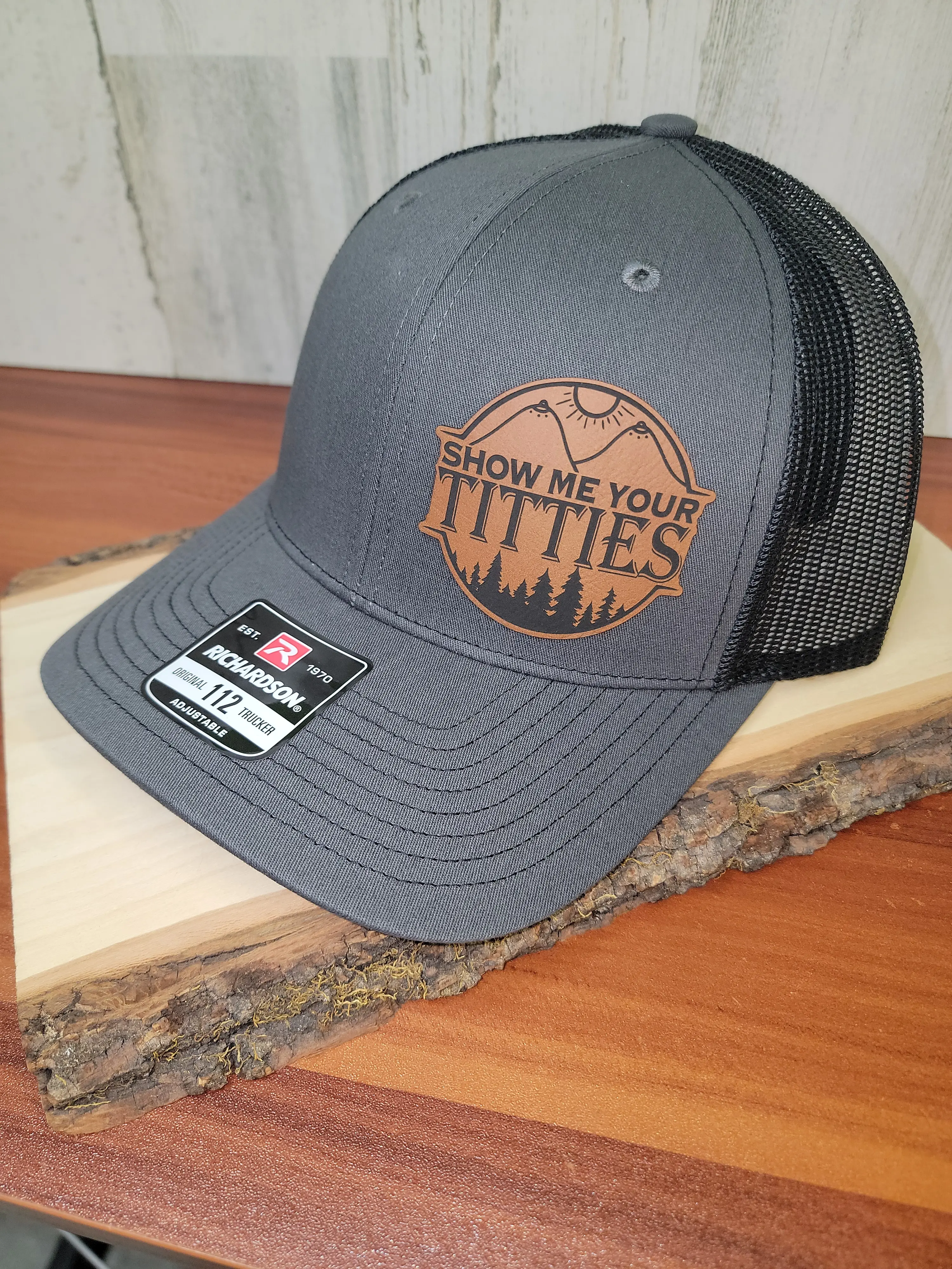 Richardson Show Me Yours Hat - Richardson 112 or Fitted Hat Mens Hats Classic Baseball Cap Adjustable One Size Fits Most with Show Me Yours Design Quality Caps Mesh Baseball Cap