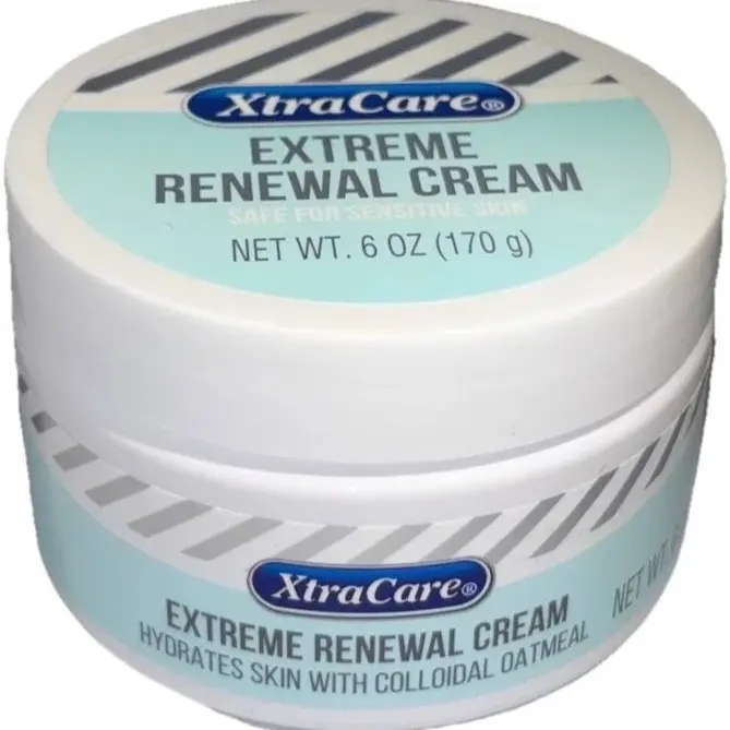 XtraCare Extreme Renewal Cream - 6 oz (170 g) - Hydrates Skin with Colloidal Oatmeal - Safe for Sensitive Skin