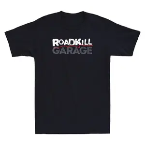 Roadkill Garage Funny Saying Quote Vintage Men's Short Sleeve T-Shirt Black Tee top