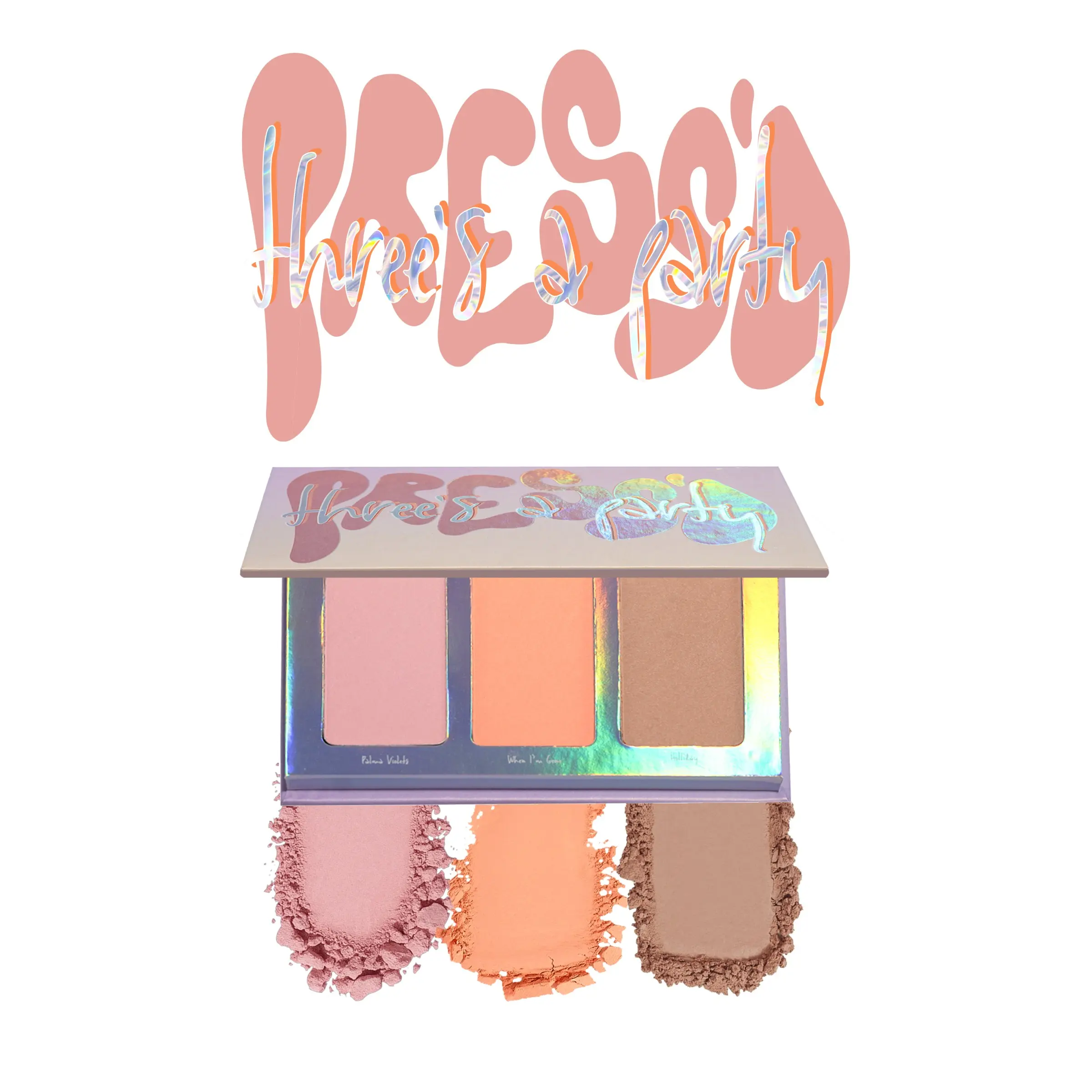 THREES A PARTY - POWDER BLUSH TRIO- MADE BY MITCHELL Everyday Versatile Makeup