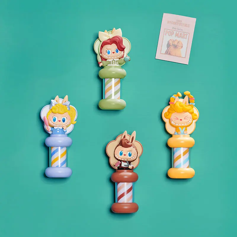 【3】POP MART LABUBU The Monster Vintage Hair Salon Series Growing Fridge Magnet Blind Box