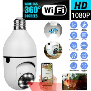 Light Bulb Camera 1080P HD Wireless Wifi Smart Home Security Camera