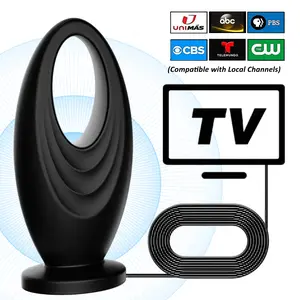 Digital TV Antenna for Smart TV Indoor,Amplified HD Antenna with Magnetic Base, Long Range Reception for Local Channels, Easy Setup, No Monthly Bill，Compatible with Smart TV & Old TV