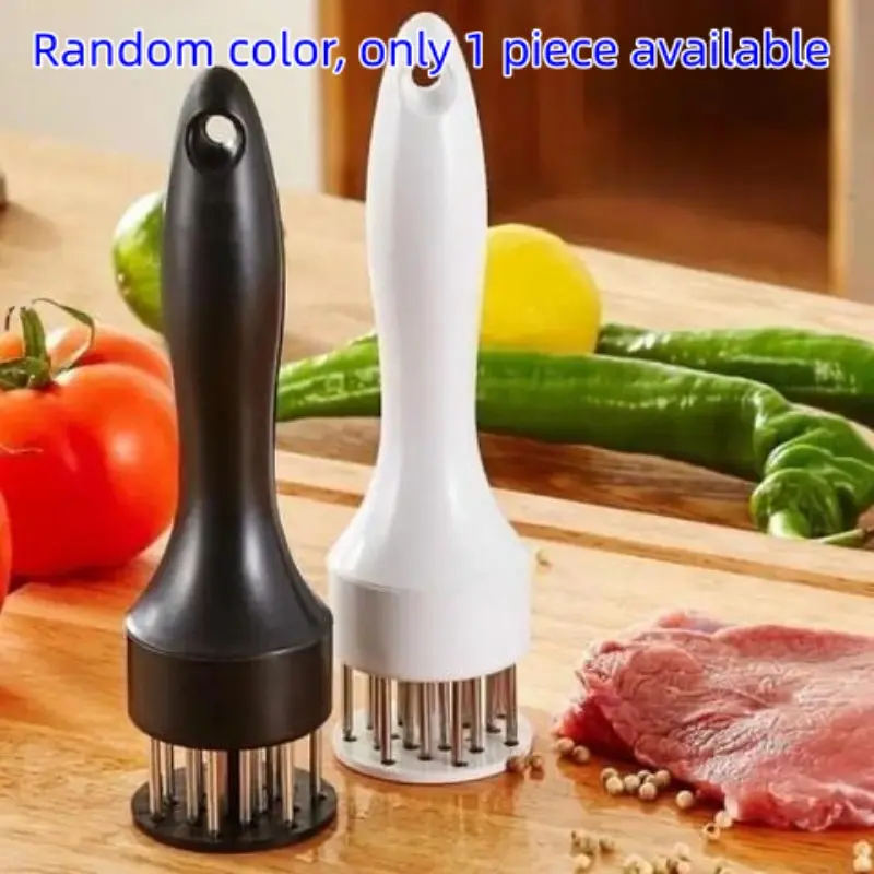 Random Color Chicken Leg Wing Meat Tenderizer Needle Hammer Kitchen BBQ Tool, Stainless Steel Meat Tenderizing Pin, Cooking Utensil, Kitchen Tools And Gadgets, Kitchen Gadget, Kitchenware
