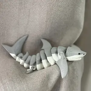 3D Printing Sea Animal Great White Shark Statue - Home Holiday Decoration - Aquarium Decoration - Halloween, Christmas Gifts