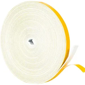 White Thin Weather Stripping 1/2" x1/16,  Gasket Seal Tape for Window, Sliding Door Jamb, Speaker, Dashboard, Total 33  Long