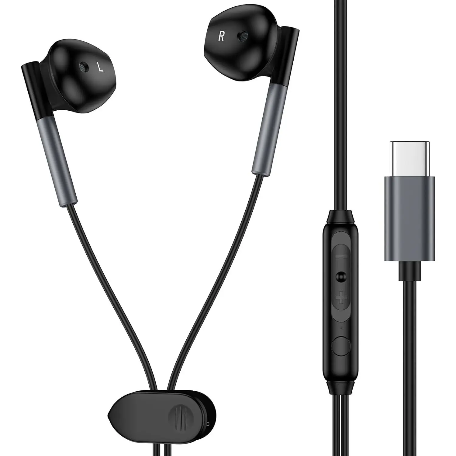 Earbuds USB C Wired Headphones for  Galaxy A17 A16 5G A35 S25 Ultra S25+ A26 A36 A56 A55 S24 Plus FE A54 S23 S22 A53, Type C Earphone USBC Ear Buds with Microphone Volume Control