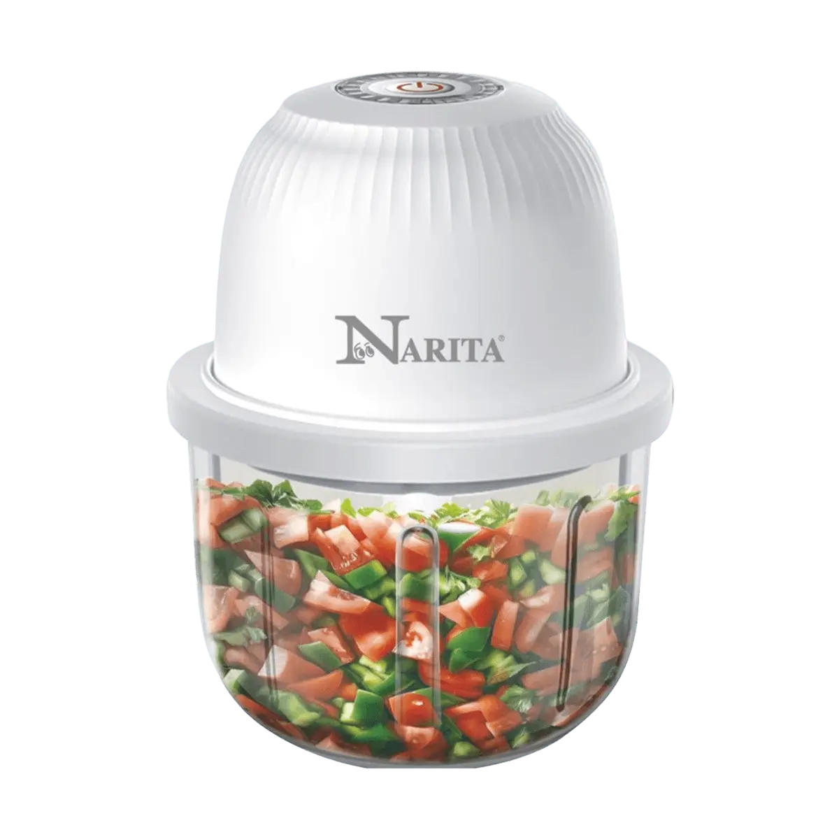 NARITA Mini Food Processor & Electric Garlic Masher - 350ml Compact Kitchen Machine, Portable Veggie Chopper, Vegetable Chopper Tool, Multifunctional Durable Device for Home, Dorm Use | NMC-235