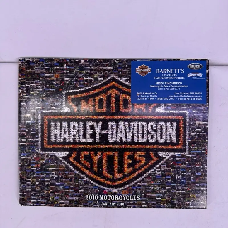 2010 Harley Davidson Motorcycle Booklet