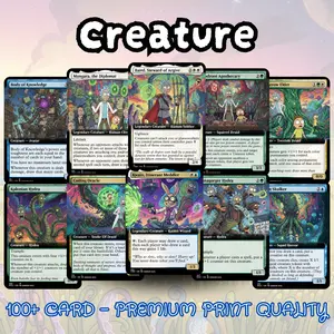 Space Anarchy Commander Deck | MTG Proxy Card 100 Card Ready to Play EDH Deck | Sci-Fi Chaos Magic Commander Gift for MTG Players